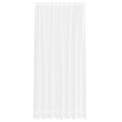 Vorhänge mit Vorhängen Floral Weiß 200 x 280 cm Polyester