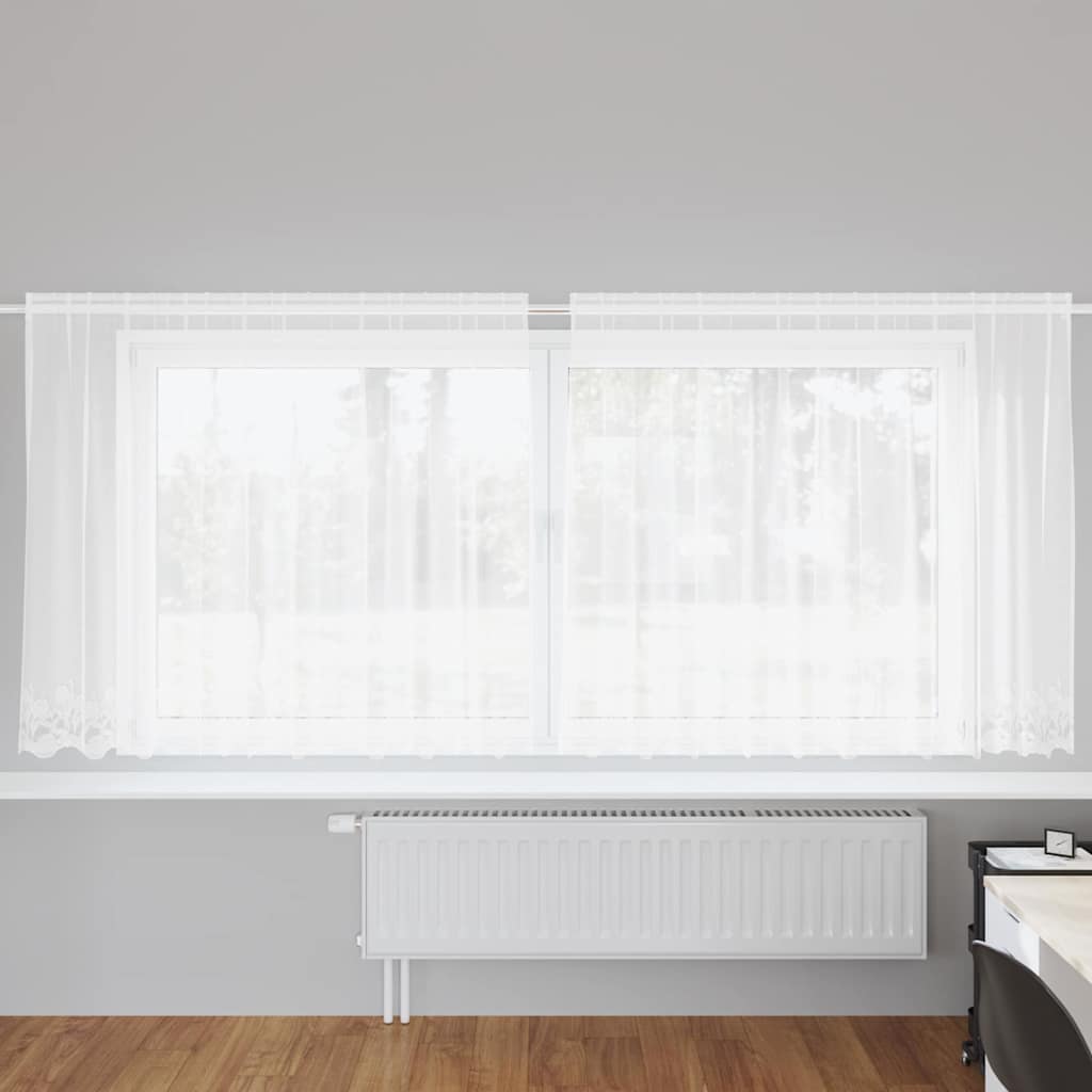 Vorhänge mit Vorhängen Weiß 300x160cm Polyester