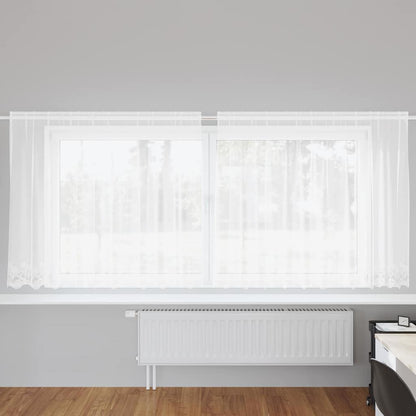Vorhänge mit Vorhängen Weiß 300x160cm Polyester