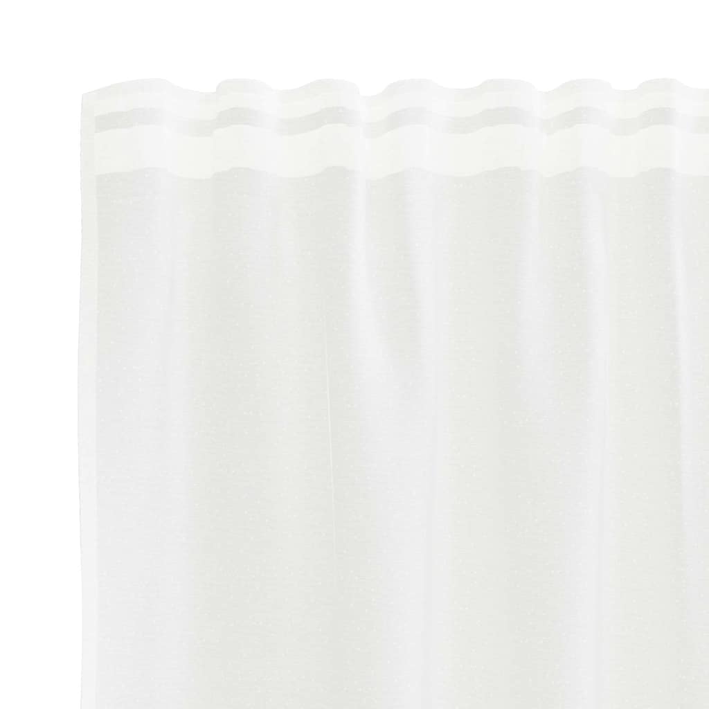 Vorhänge mit Vorhängen Floral Weiß 300 x 240 cm Polyester