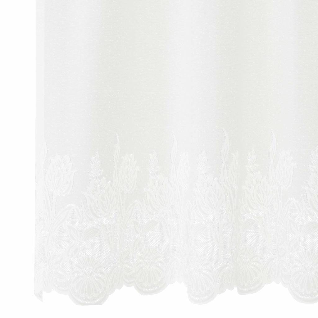 Vorhänge mit Vorhängen Floral Weiß 300 x 240 cm Polyester