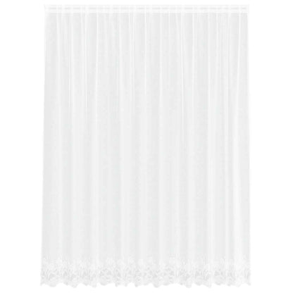 Vorhänge mit Vorhängen Floral Weiß 300 x 240 cm Polyester