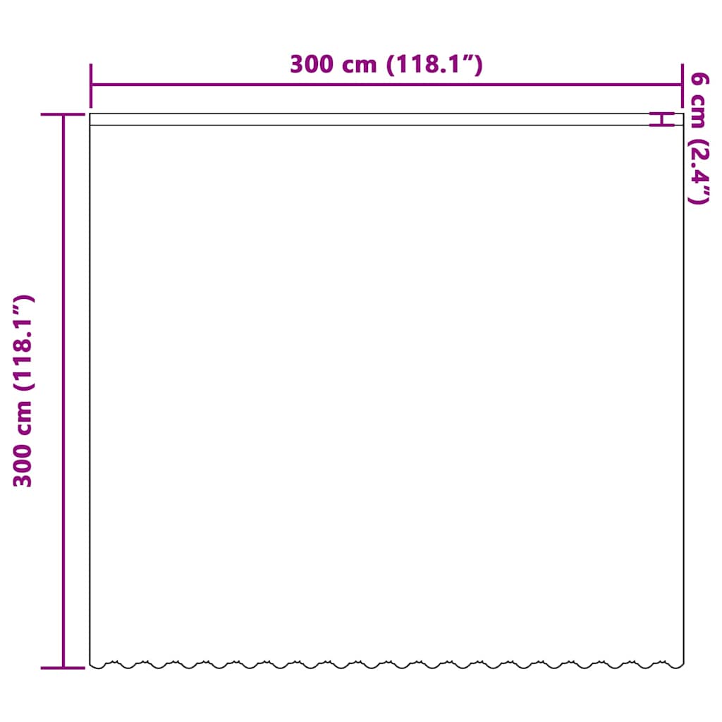 Vorhänge mit Vorhängen Floral Weiß 300 x 300 cm Polyester