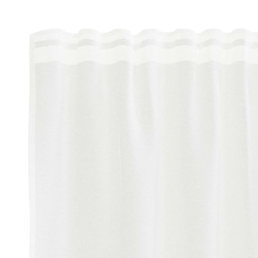 Vorhänge mit Vorhängen Floral Weiß Polyester