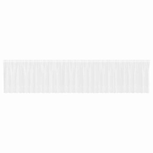 Vorhänge mit Vorhängen Floral Weiß 750 x 180 cm Polyester