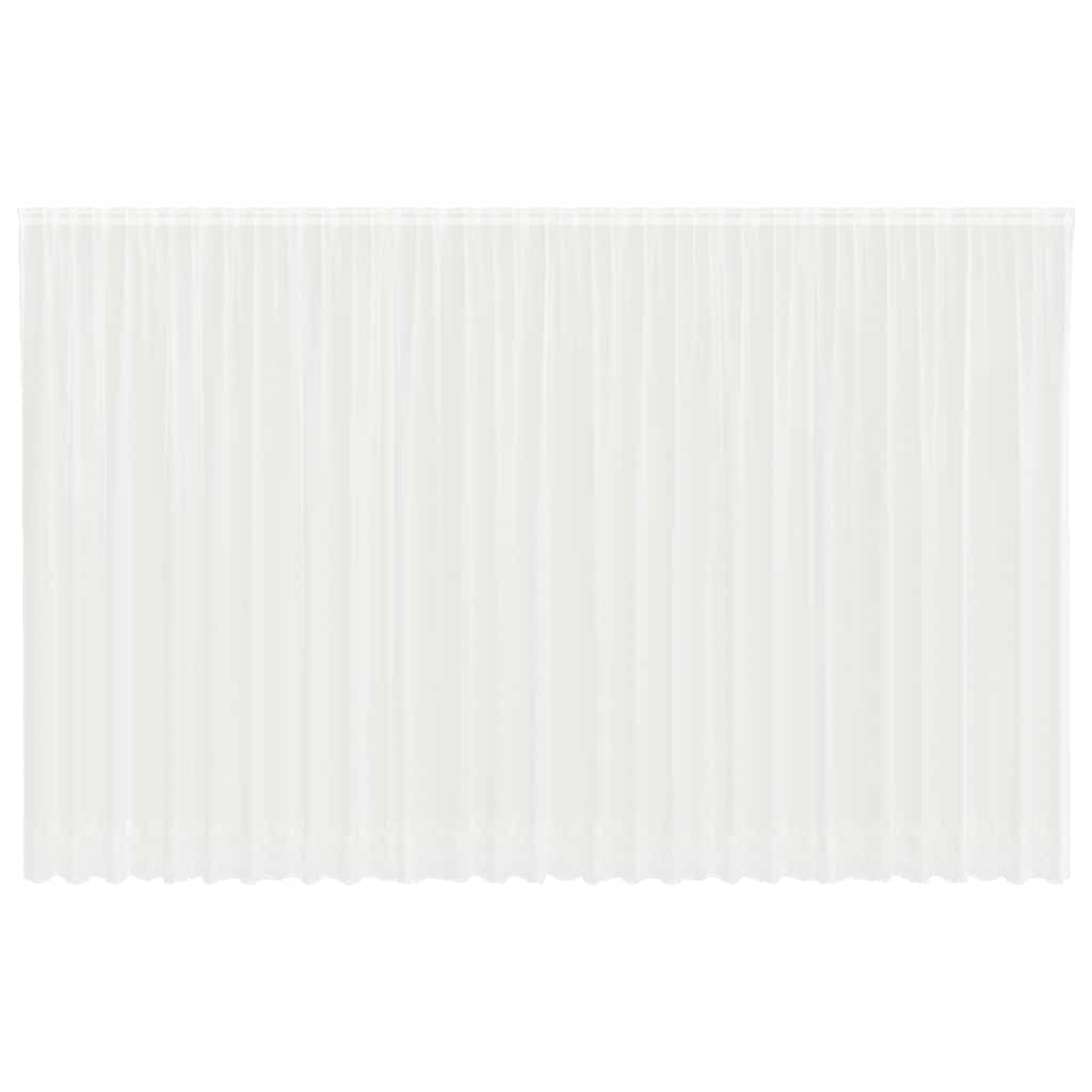 Vorhänge mit Vorhängen Weiß 750 x 280 cm Polyester