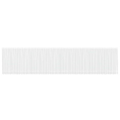 Vorhänge mit Vorhängen Floral Weiß 1200 x 140 cm Polyester