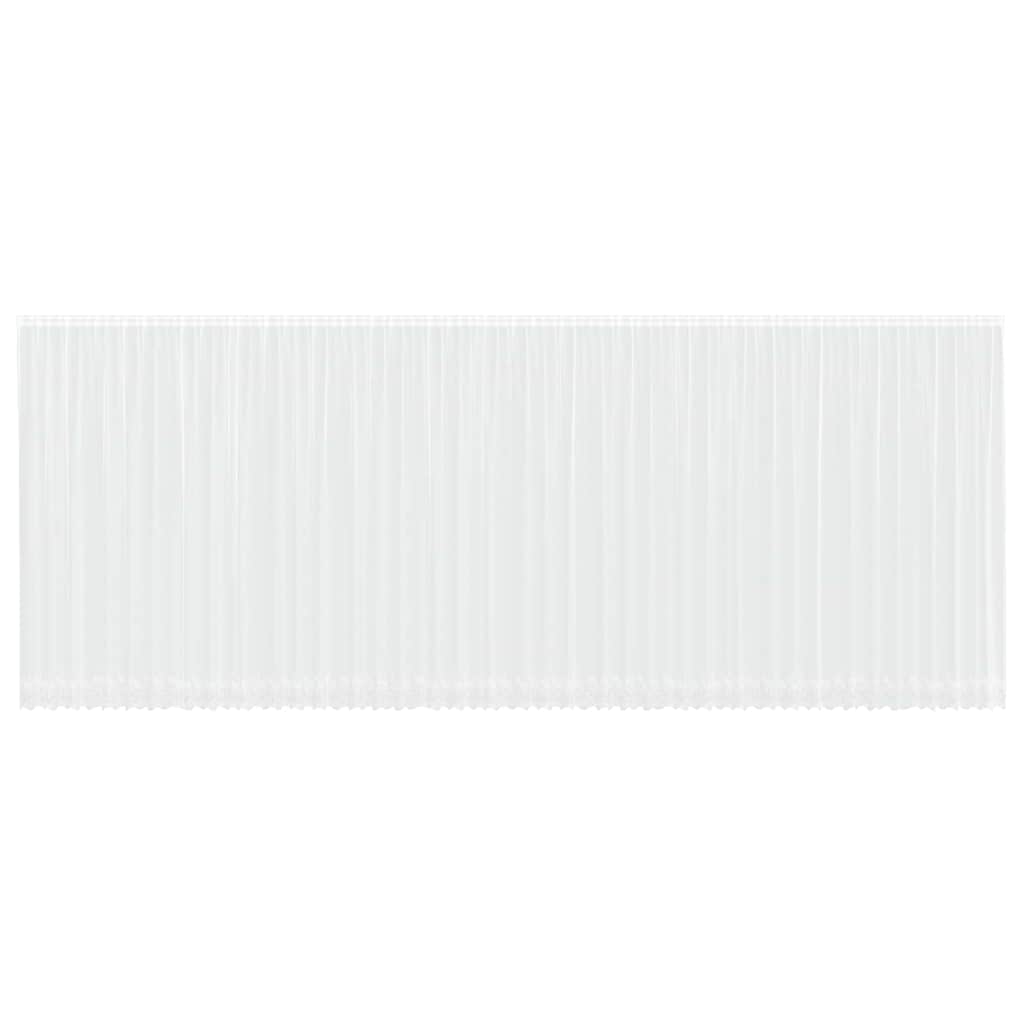 Vorhänge mit Vorhängen Floral Weiß 1200 x 280 cm Polyester