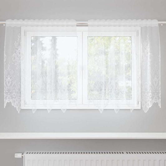 Vorhänge mit Vorhängen Weiß 150 x 80 cm Polyester