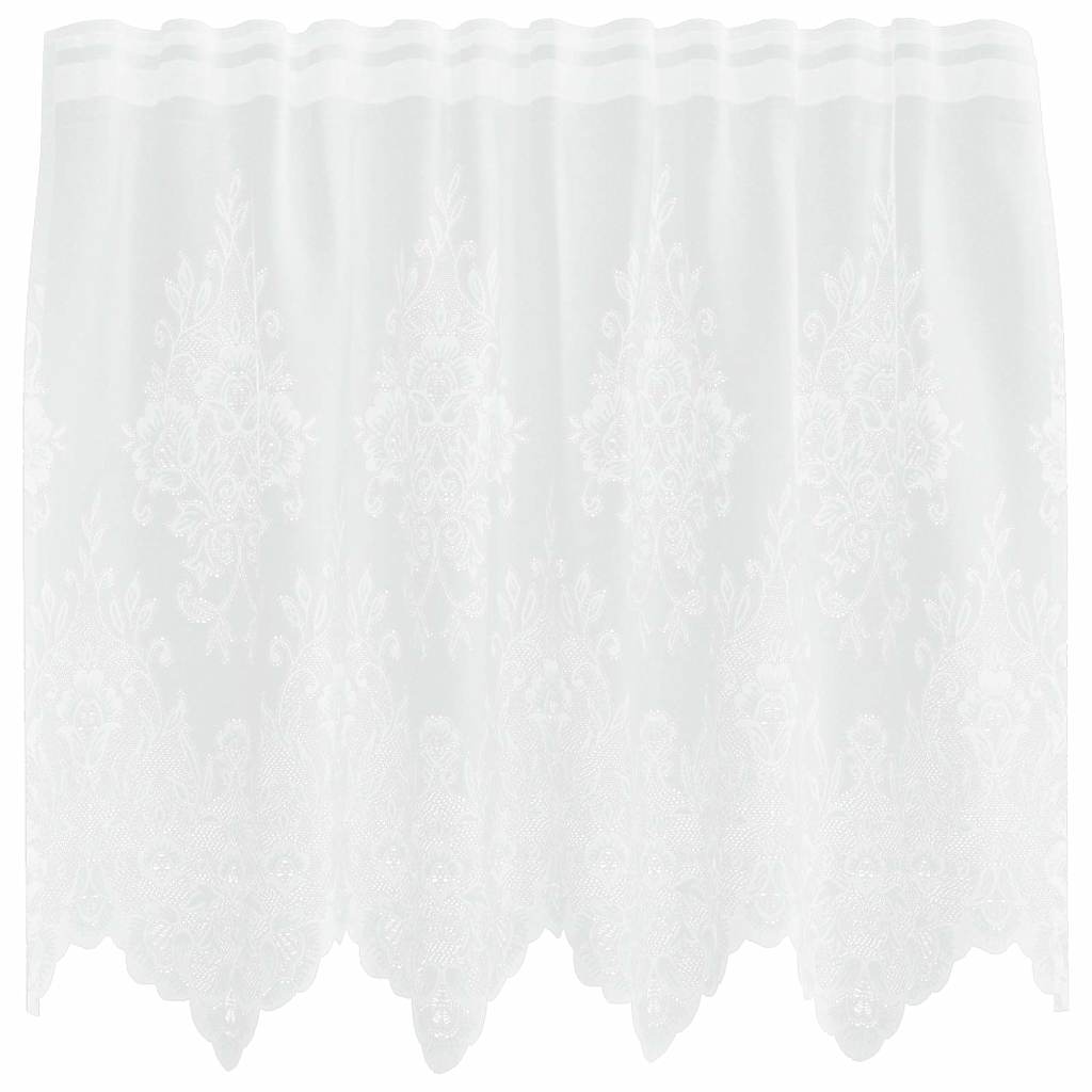 Vorhänge mit Vorhängen Floral Weiß 150 x 100 cm Polyester