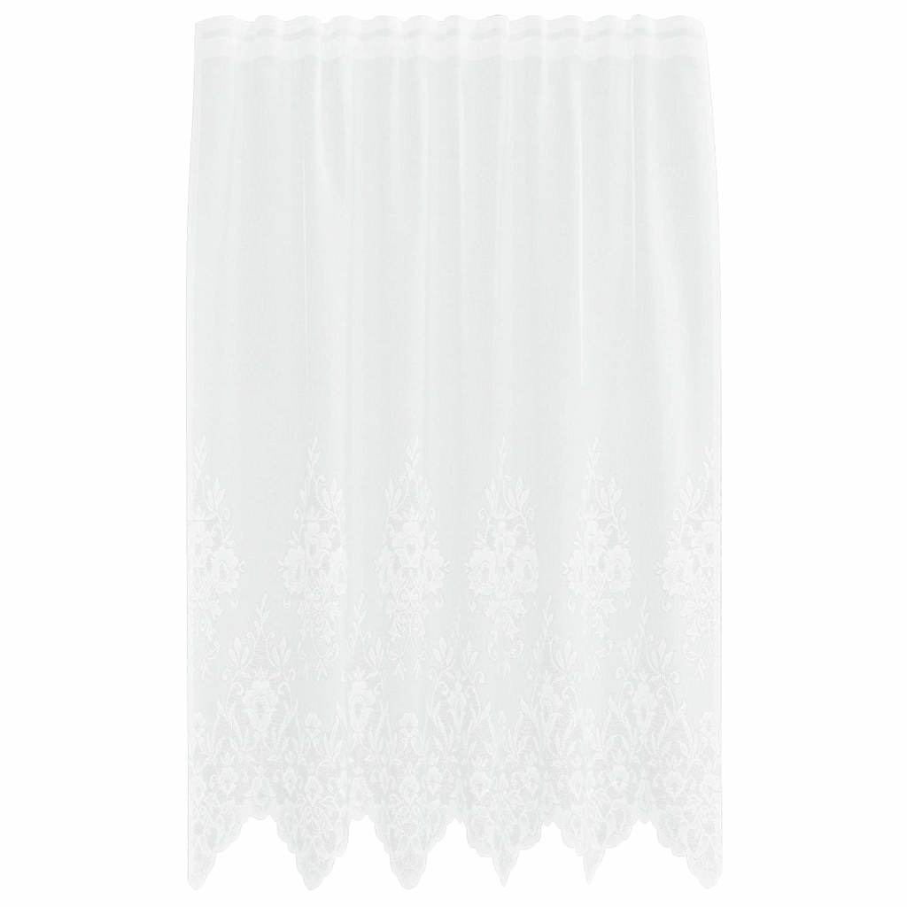 Vorhänge mit Vorhängen Floral Weiß 150 x 140 cm Polyester
