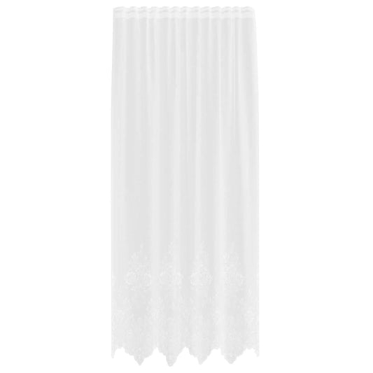 Vorhänge mit Vorhängen Floral Weiß 150 x 240 cm Polyester