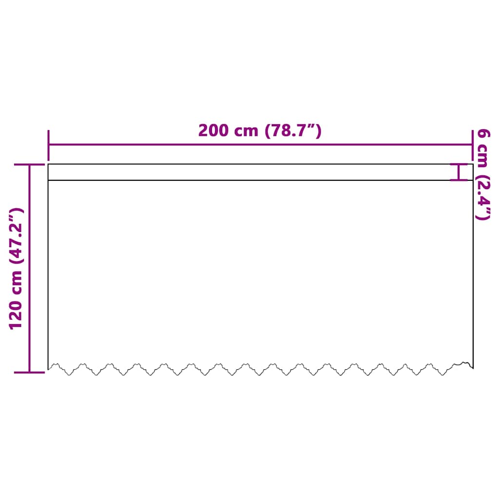Spitzenvorhang mit Vorhängen Weiß 200 x 120 cm Polyester