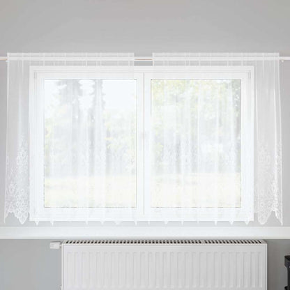 Vorhänge mit Vorhängen Weiß 200 x 140 cm Polyester