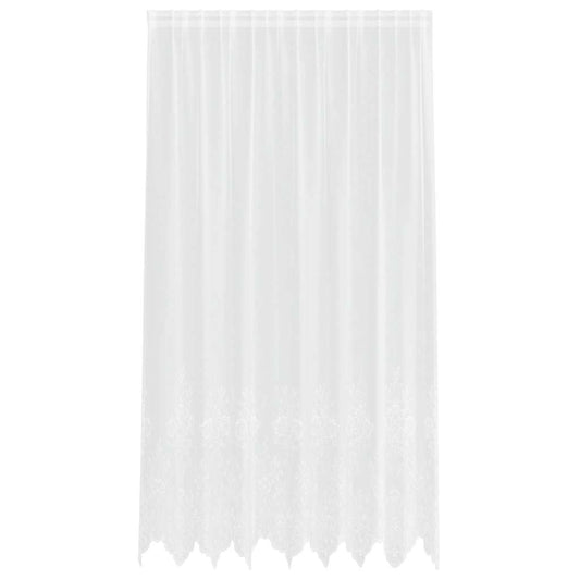 Vorhänge mit Vorhängen Floral Weiß 200 x 200 cm Polyester