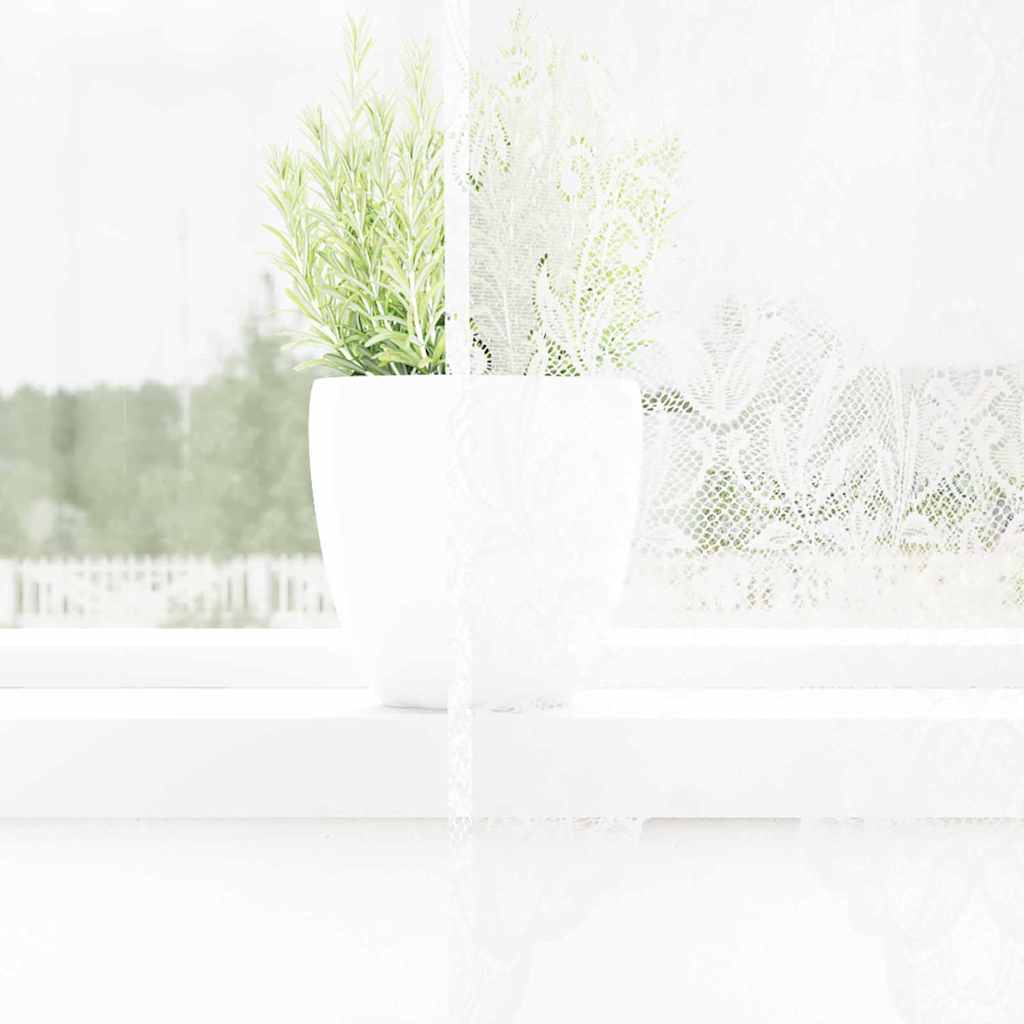 Vorhänge mit Vorhängen Weiß 300x120cm Polyester