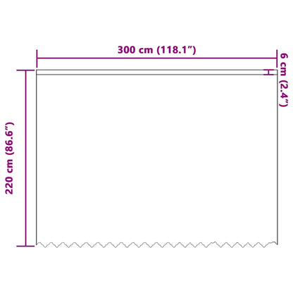 Vorhänge mit Vorhängen Weiß 300 x 220 cm Polyester