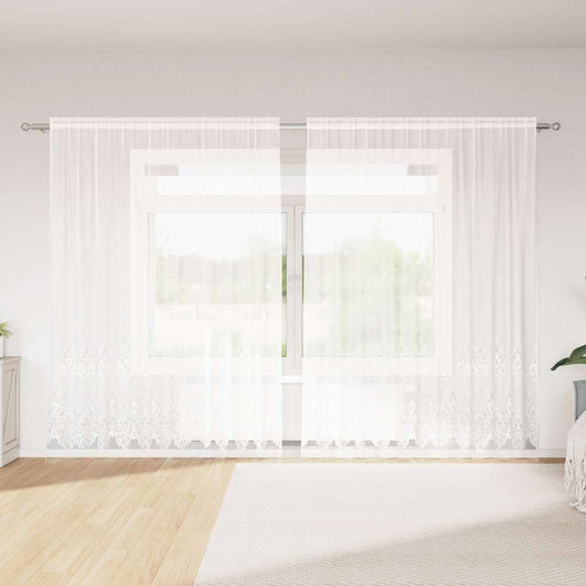 Vorhänge mit Vorhängen Weiß 300 x 240 cm Polyester