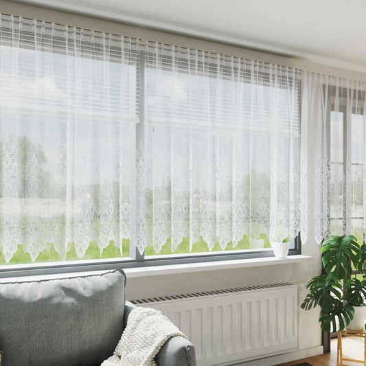 Vorhänge mit Vorhängen Sonstiges Weiß 400 x 160 cm Polyester
