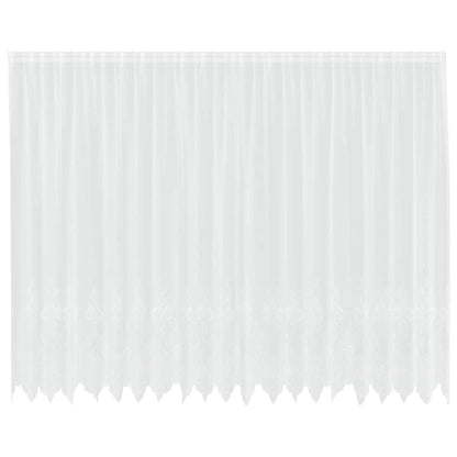 Vorhänge mit Vorhängen Weiß 500 x 200 cm Polyester