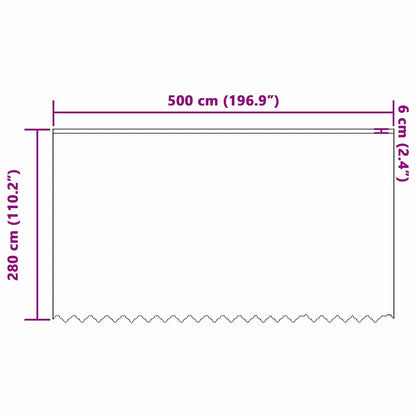 Vorhänge mit Vorhängen Weiß 500 x 280 cm Polyester