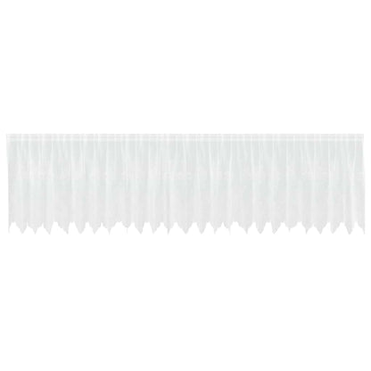 Vorhänge mit Vorhängen Floral Weiß 600 x 120 cm Polyester