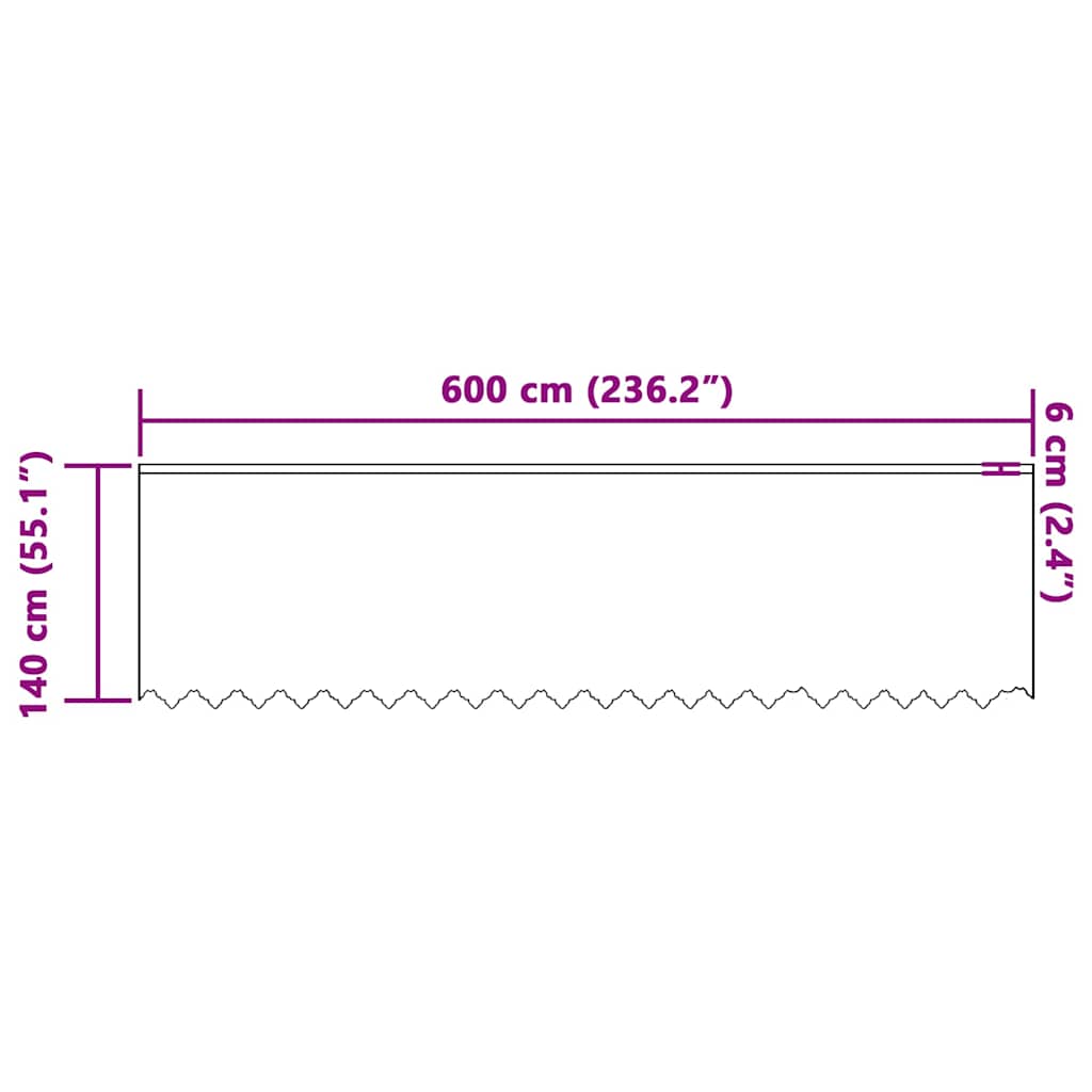 Vorhänge mit Vorhängen Weiß 600 x 140 cm Polyester