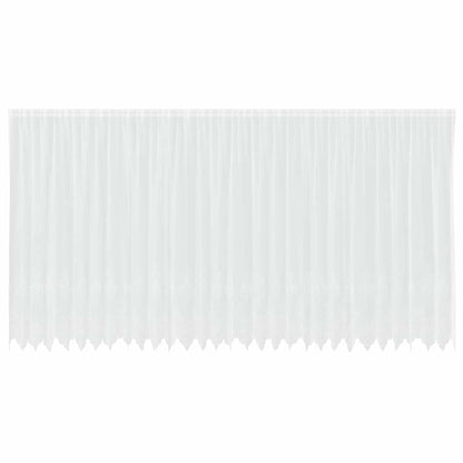 Spitzenvorhang mit Vorhängen Weiß 750 x 240 cm Polyester