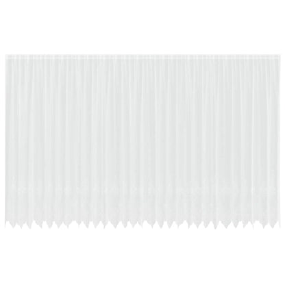 Vorhänge mit Vorhängen Weiß 750 x 300 cm Polyester
