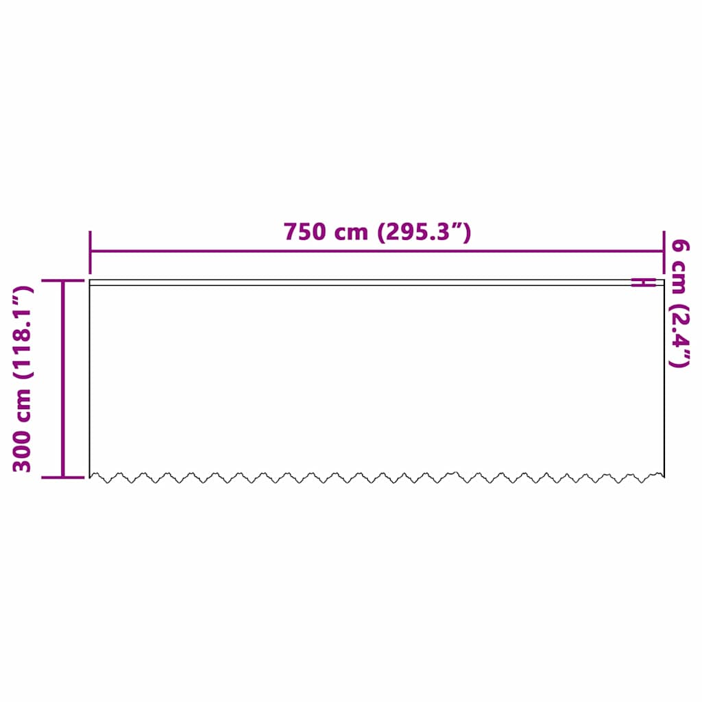 Vorhänge mit Vorhängen Weiß 750 x 300 cm Polyester