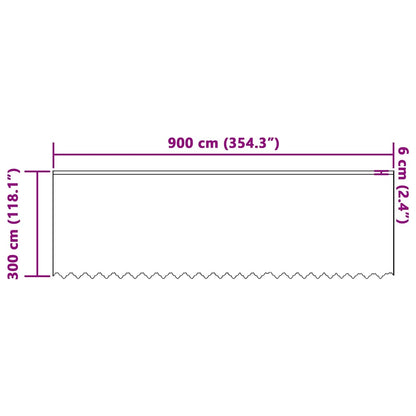 Vorhänge mit Vorhängen Weiß 900 x 300 cm Polyester