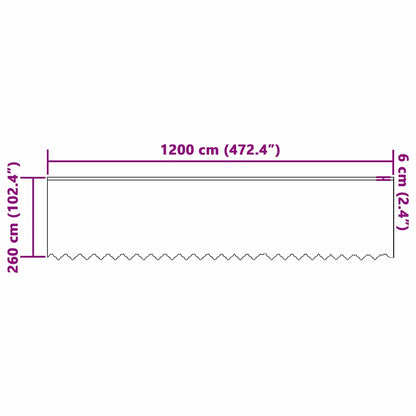 Vorhänge mit Vorhängen Floral Weiß 1200 x 260 cm Polyester