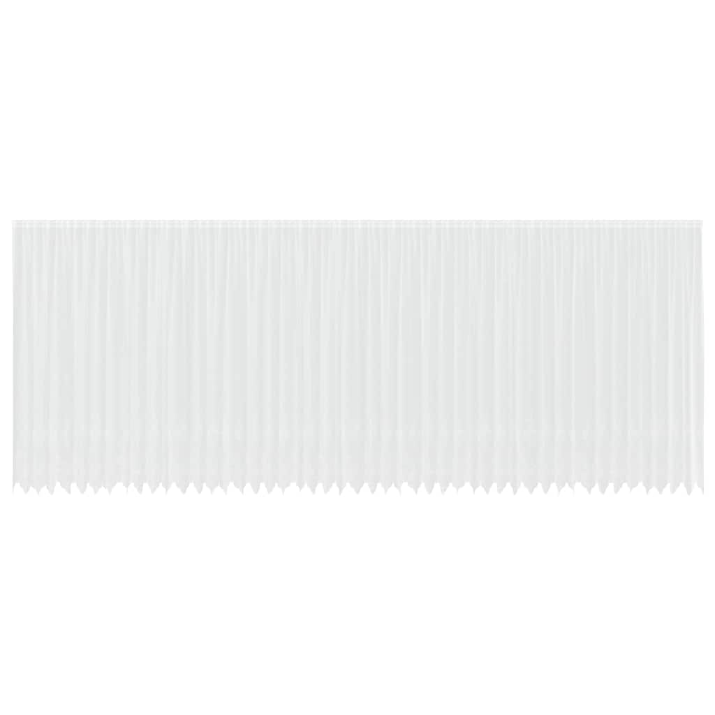 Spitzenvorhang mit Vorhängen Weiß 1200 x 280 cm Polyester