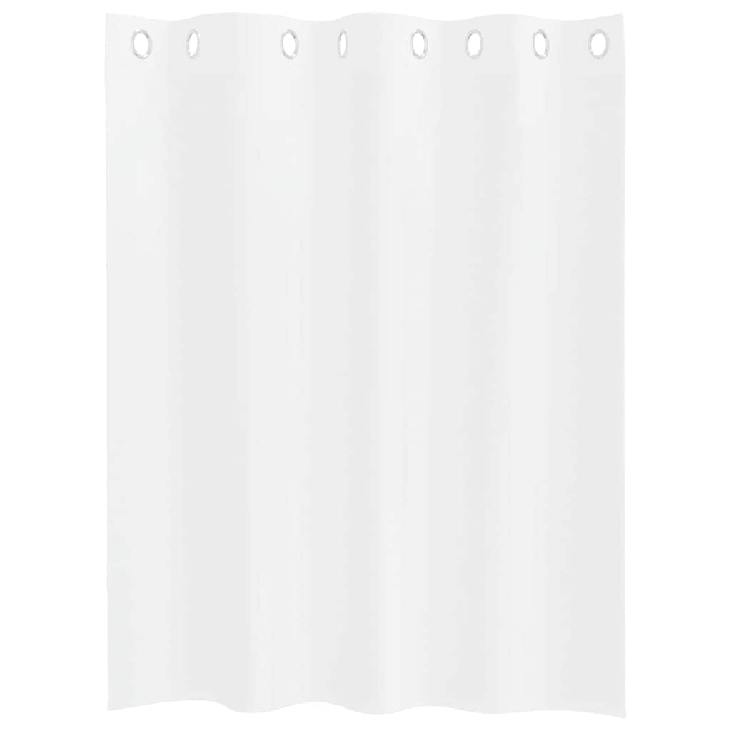 Vorhänge mit Vorhängen 2 pcs Weiß Polyester