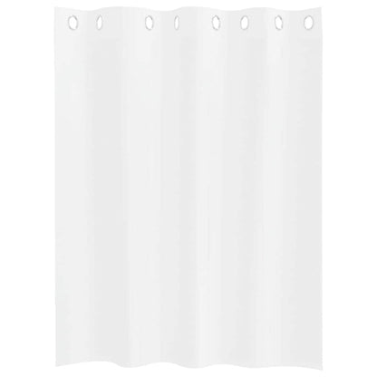 Vorhänge mit Vorhängen 2 pcs Weiß Polyester