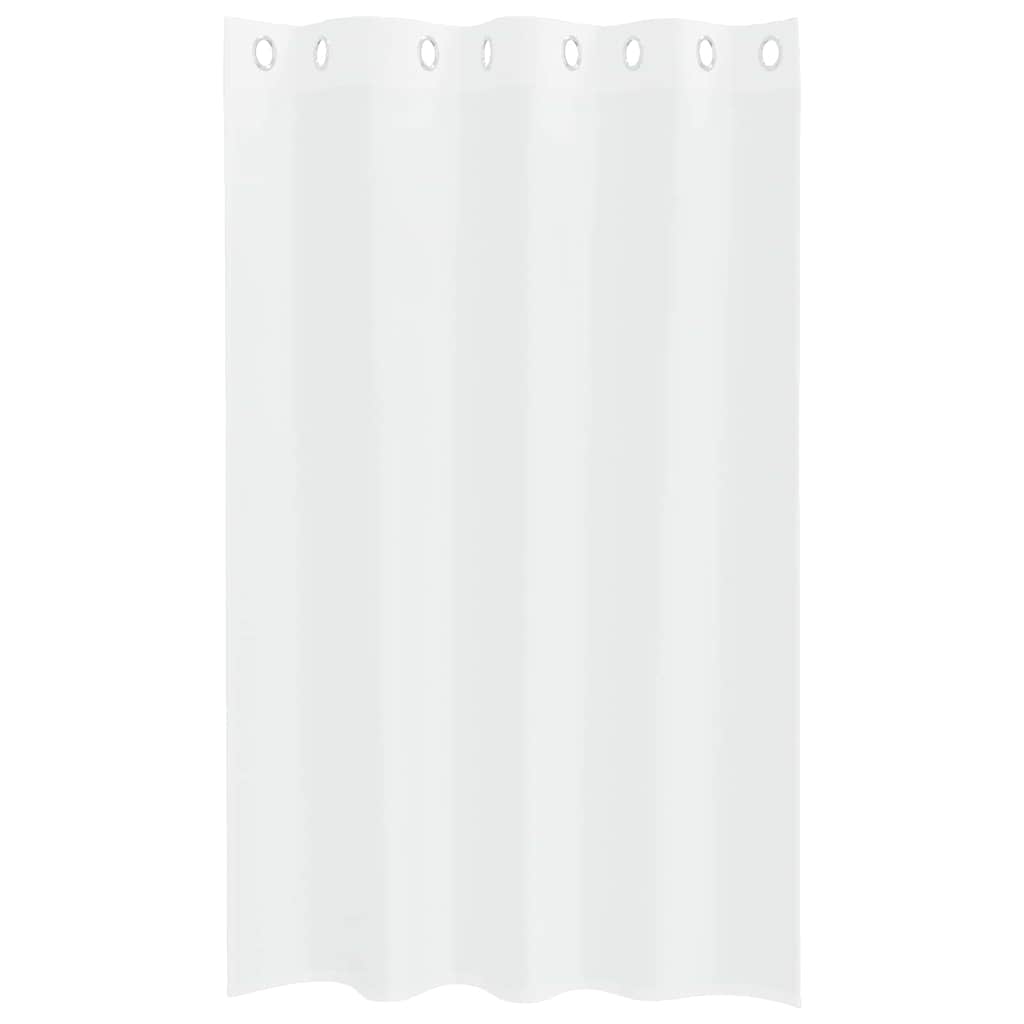 Vorhänge mit Vorhängen 2 pcs Weiß Polyester