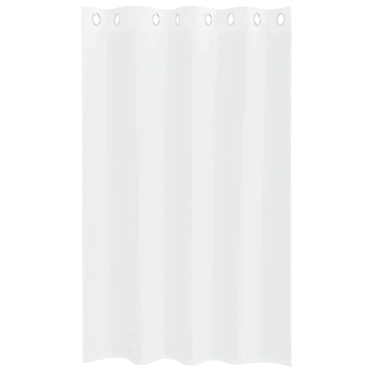 Vorhänge mit Vorhängen 2 pcs Weiß Polyester