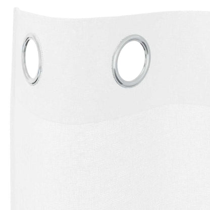 Vorhänge mit Vorhängen 2 pcs Weiß Polyester