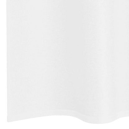 Vorhänge mit Vorhängen 2 pcs Weiß Polyester