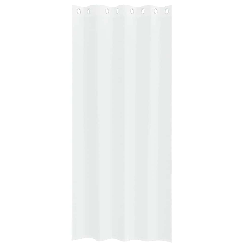 Vorhänge mit Vorhängen 2 pcs Weiß Polyester