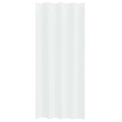 Vorhänge mit Vorhängen 2 pcs Weiß Polyester