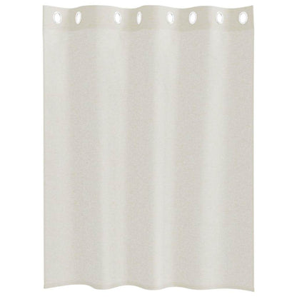 Vorhänge mit Vorhängen 2 pcs Creme Polyester