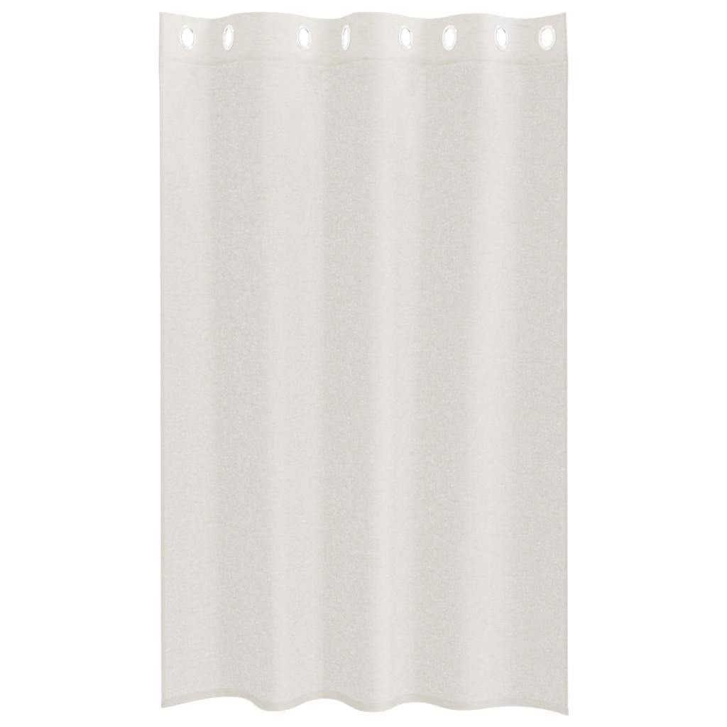 Vorhänge mit Vorhängen 2 pcs Creme Polyester