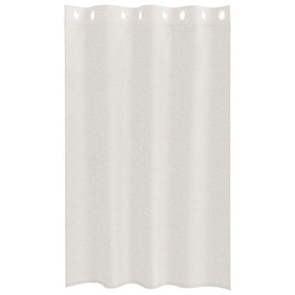Vorhänge mit Vorhängen 2 pcs Creme Polyester
