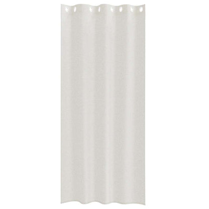 Vorhänge mit Vorhängen 2 pcs Creme Polyester