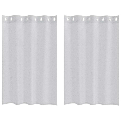 Vorhänge mit Vorhängen 2 pcs Hellgrau Polyester