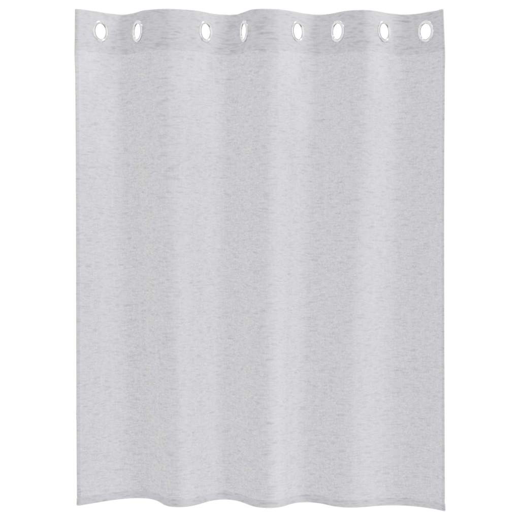 Vorhänge mit Vorhängen 2 pcs Hellgrau Polyester