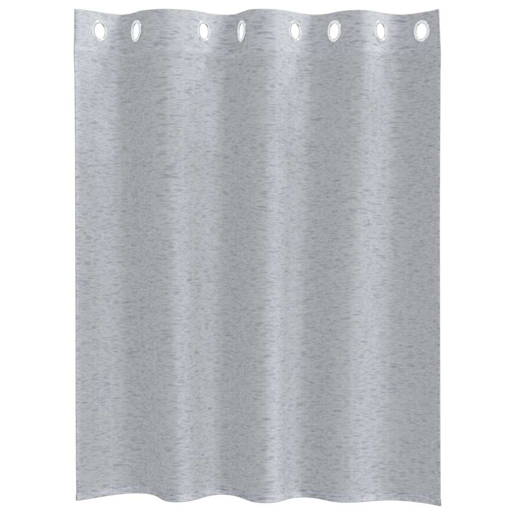 Vorhänge mit Vorhängen 2 pcs Dunkelgrau Polyester