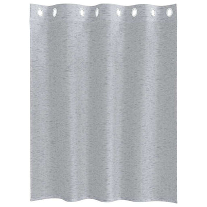 Vorhänge mit Vorhängen 2 pcs Dunkelgrau Polyester