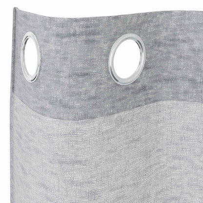 Vorhänge mit Vorhängen 2 pcs Dunkelgrau Polyester